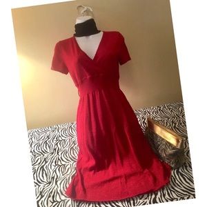 Valentine red shimmer dress